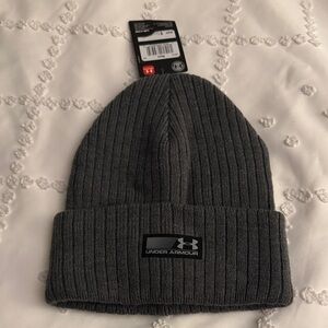 Under Armour Charcoal Ribbed Beanie